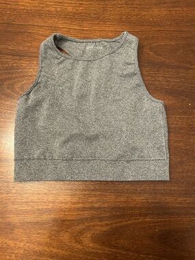 Gilly Hicks Heather Gray Cropped Tank Top